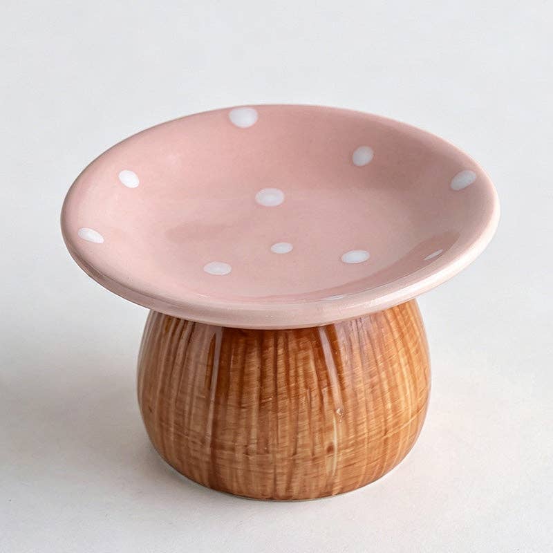 Mushroom Shape Ceramic Jewelry Tray