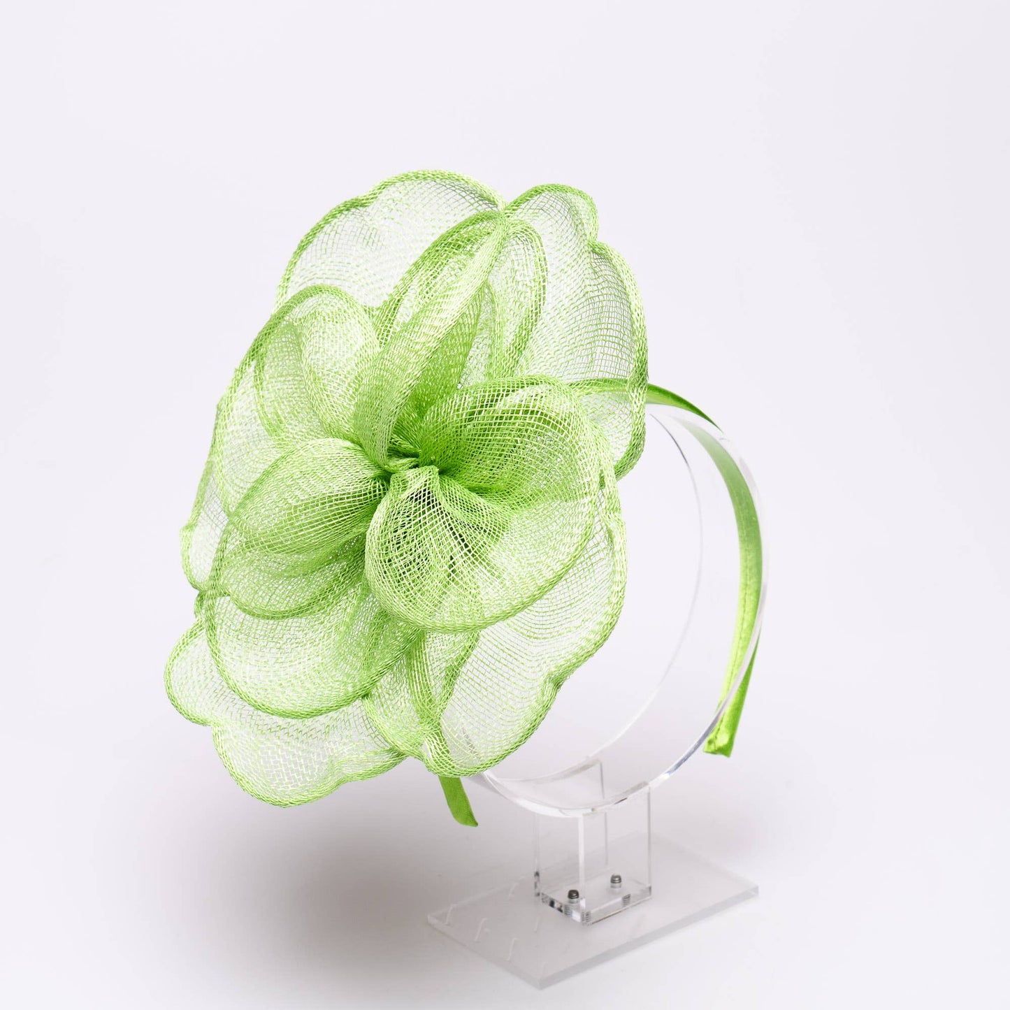 KaKyCo Sinamay Peony Pedal Narrow Headband Fascinator