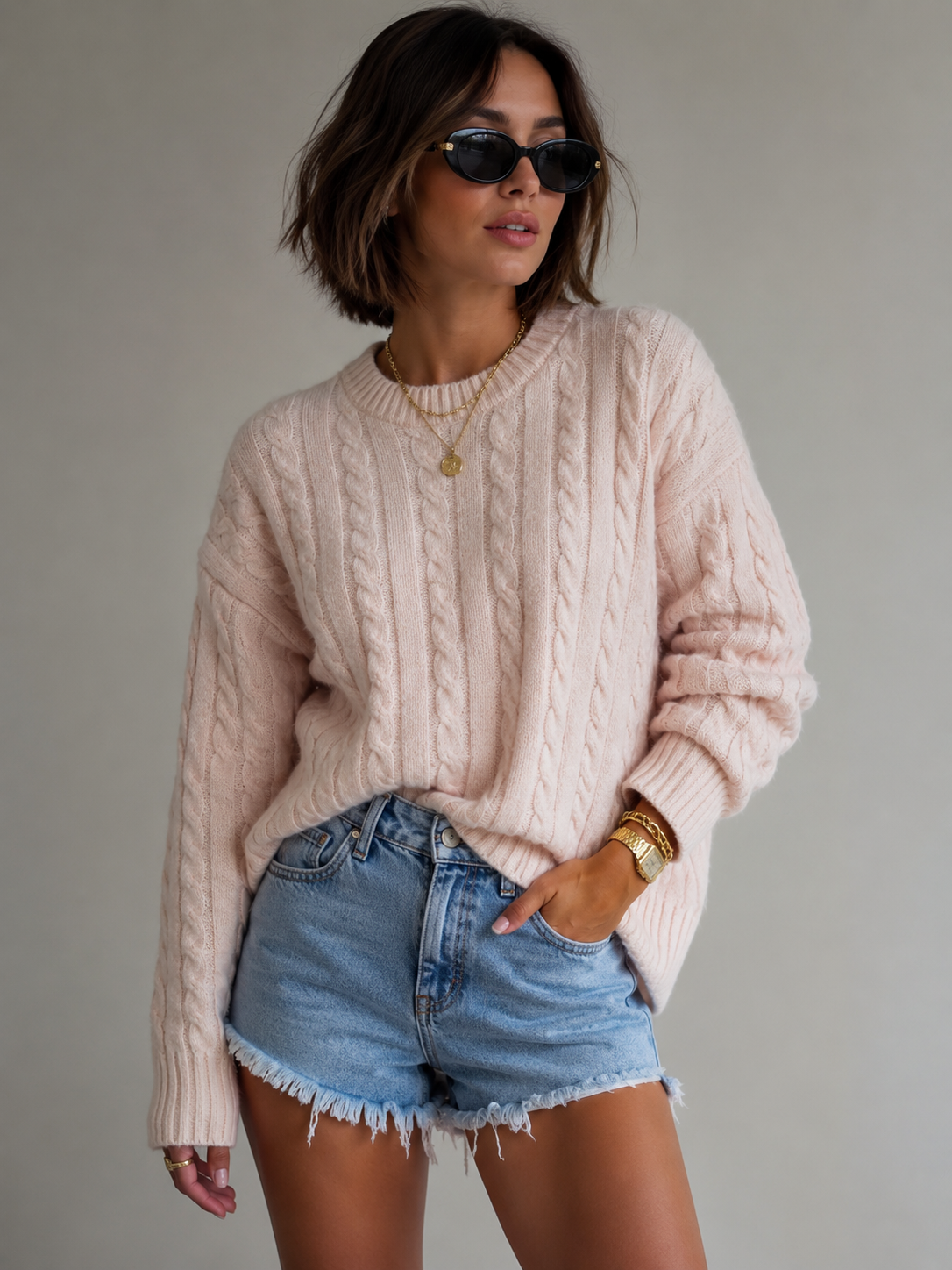 Signature Cable Knit Sweater