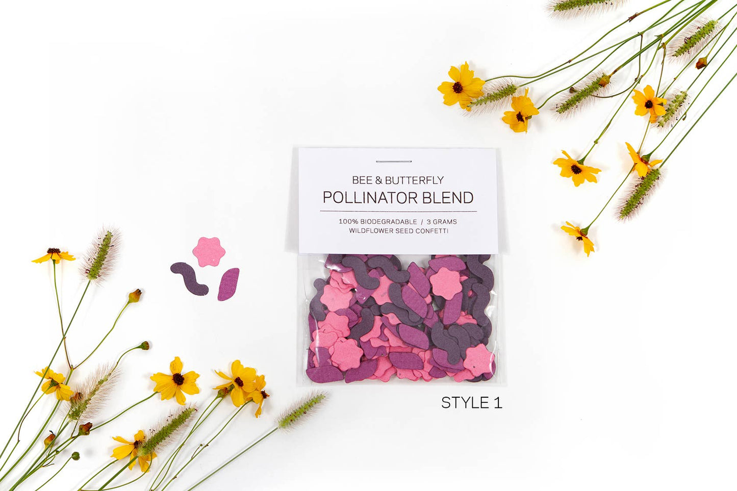 Studio 82 Die Cut Wildflower Seed Confetti multi colors