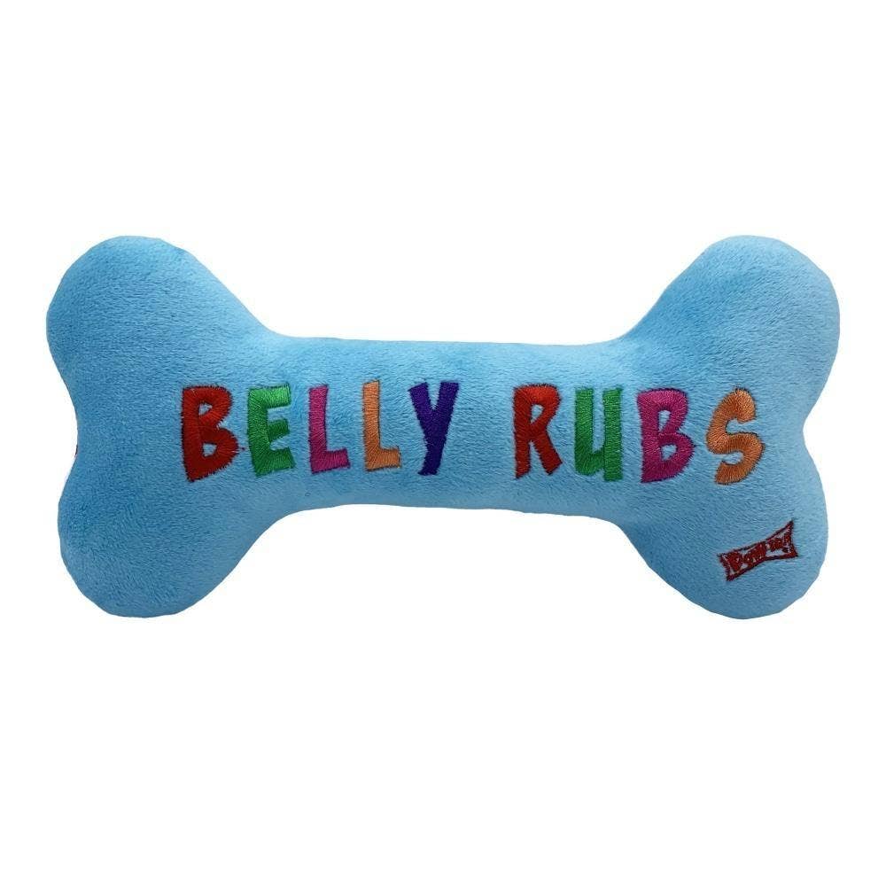 Peace, Love, Belly Rubs Bone For Dogs