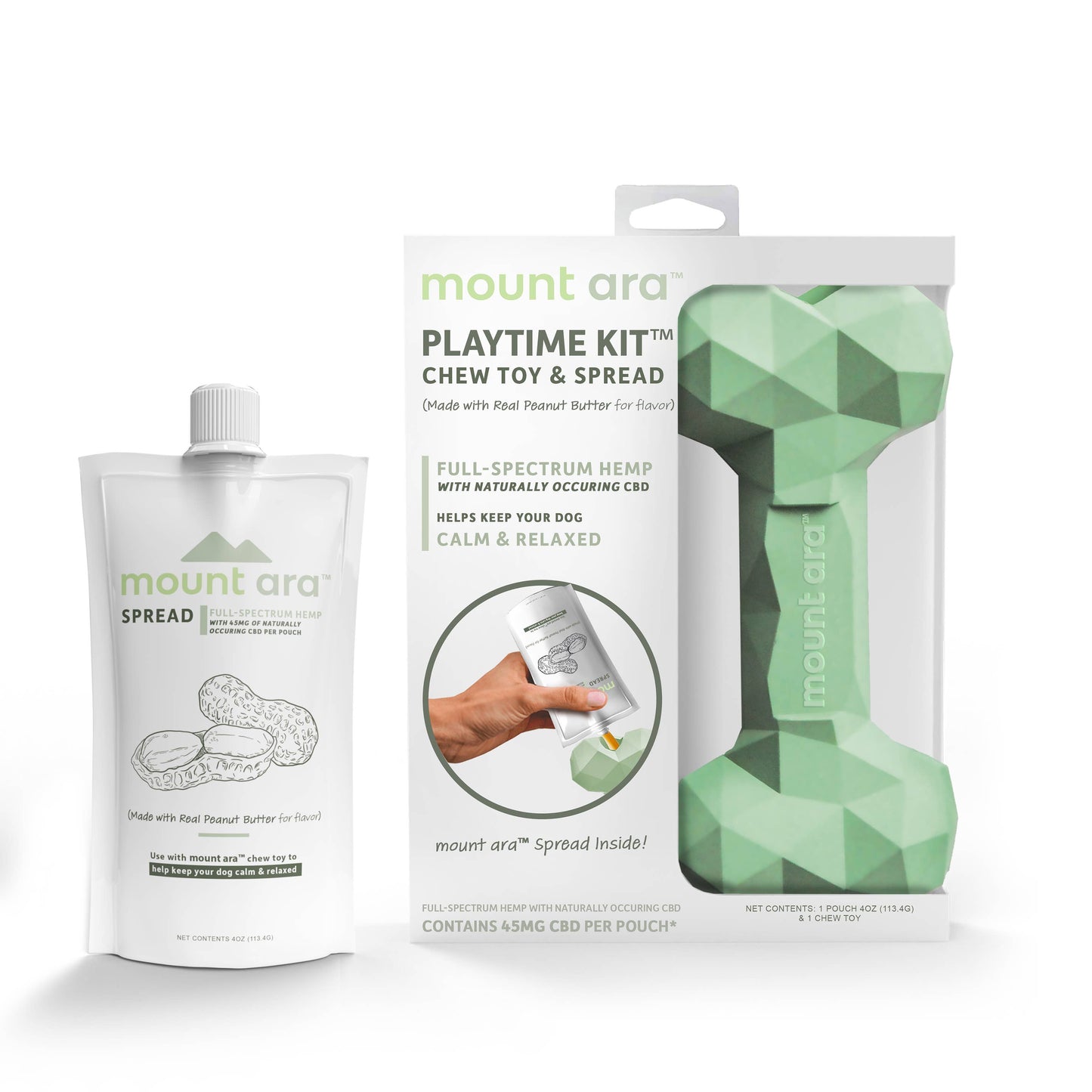 Mount Ara Playtime Kit With Calming Peanut Butter