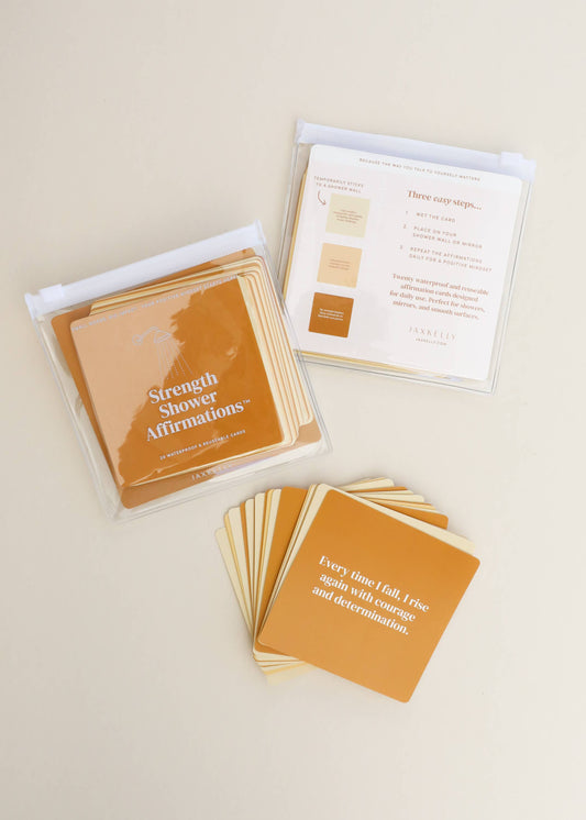 JAX Shower Affirmation™ Display Cards - Strength