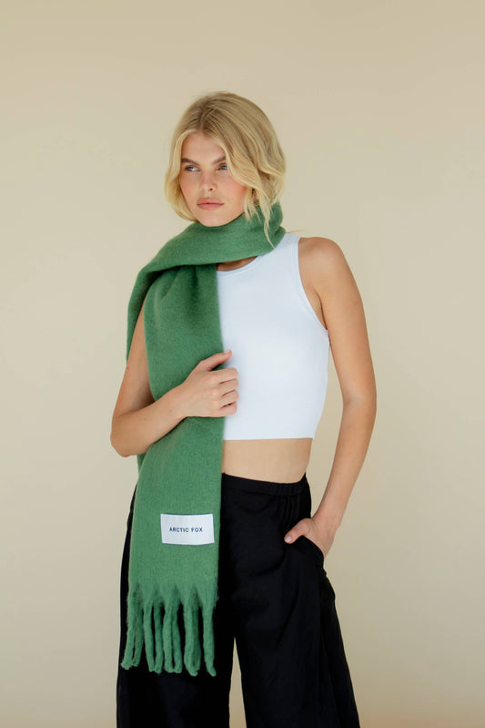 Arctic Fox The Stockholm Scarf - 100% Recycled - Forest Fern - AW24