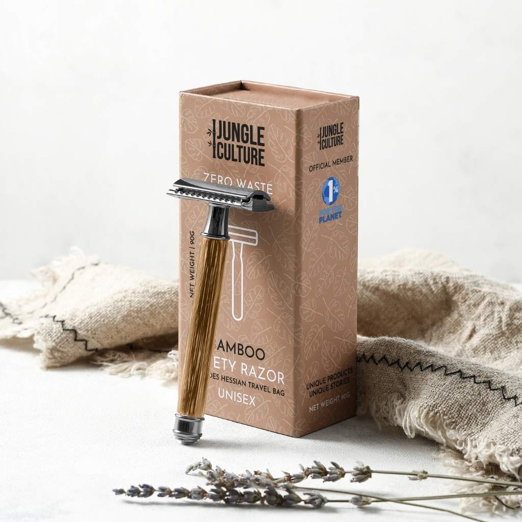 Jungle Bamboo Safety Razor + Stand