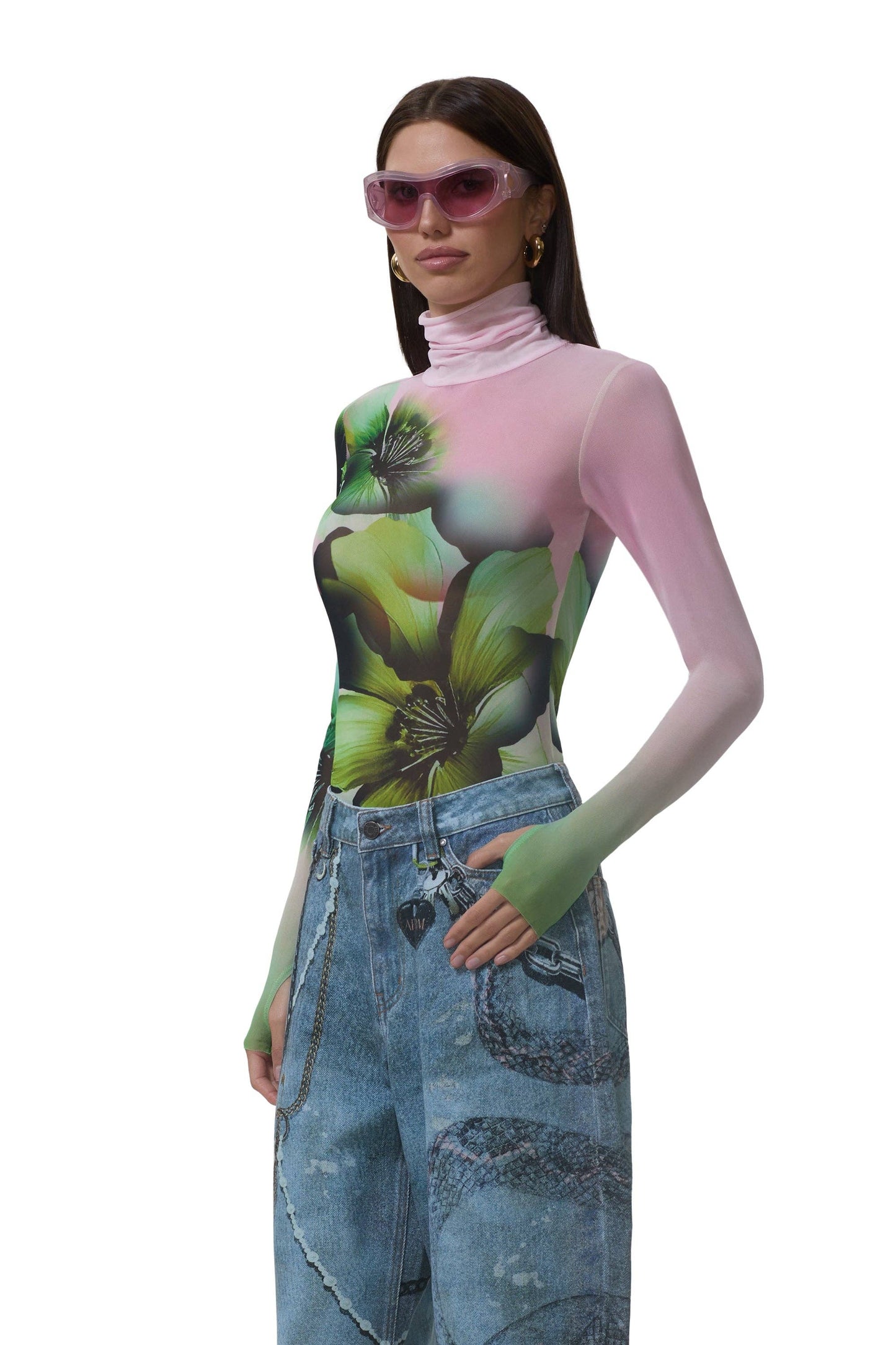 AFRM Zadie Top - Ombre Fleur