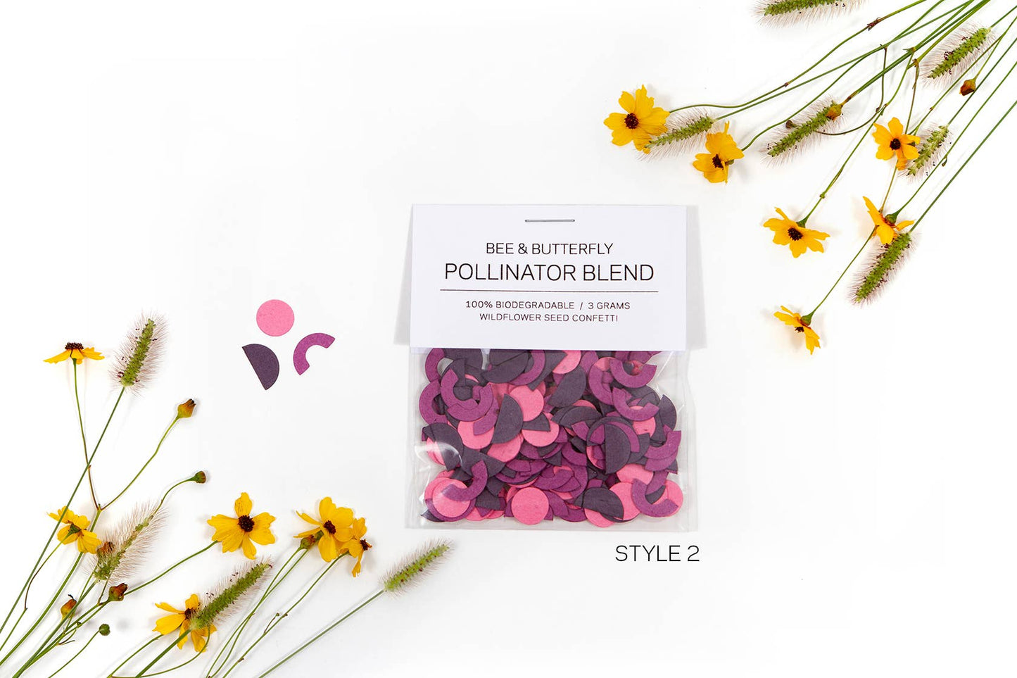 Studio 82 Die Cut Wildflower Seed Confetti multi colors