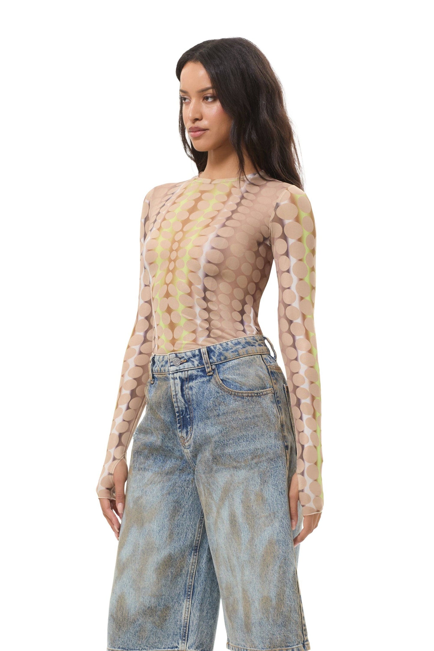 AFRM Kaylee Top - Tonal Dot