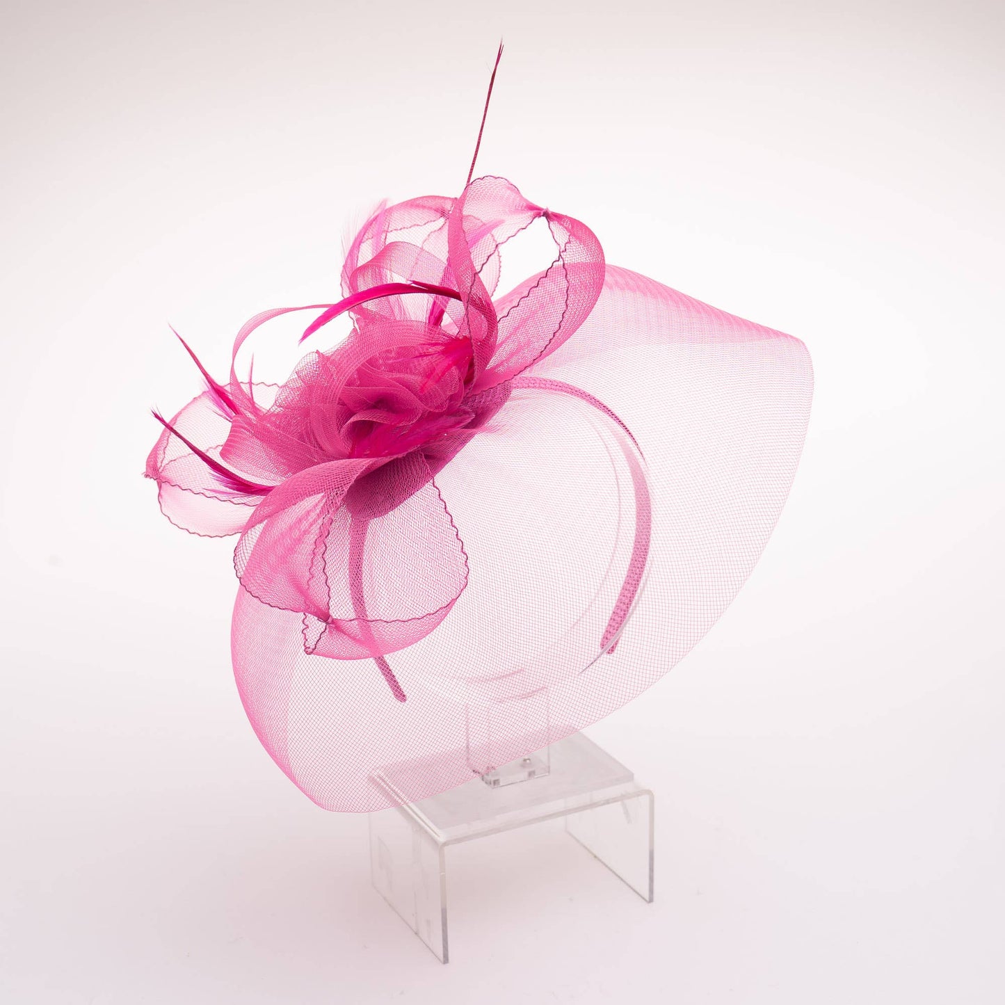 Crinoline Feather Fascinator Cocktail Headband