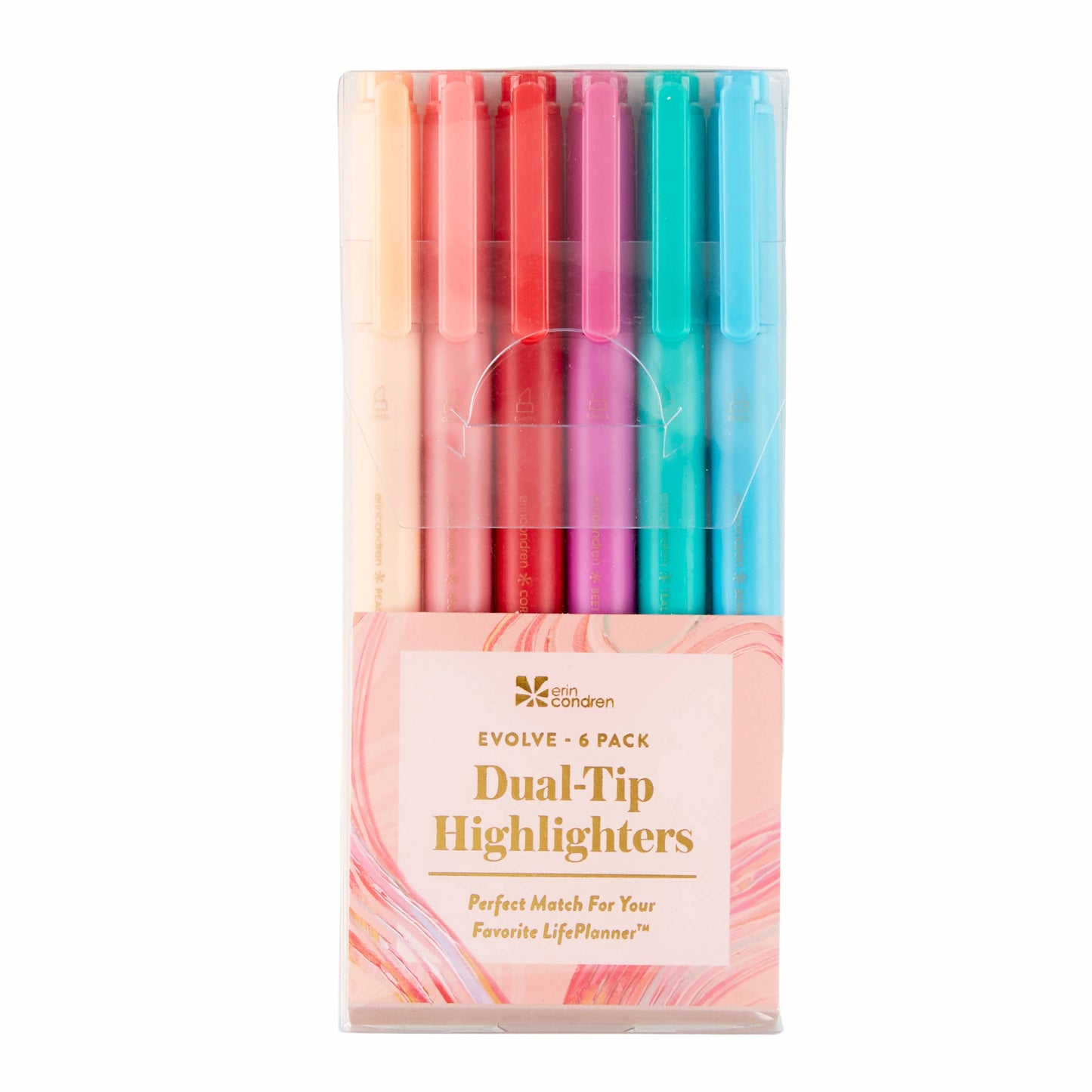 Erin Condren Dual-Tip Highlighters 6-pack - Evolve