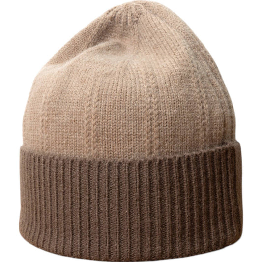Jess & Lou Oatmeal & Cappuccino Unisex Beanie Hat HL858