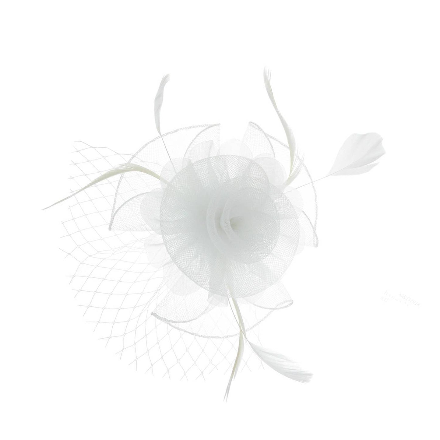 Sophia Rose Mesh Feather Fascinator