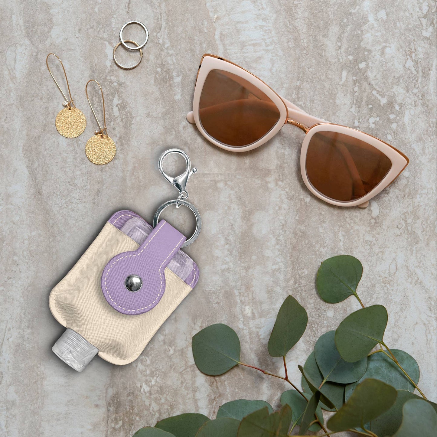 Studio Energy Flows Hand Sanitizer Holder with Travel Bottle
