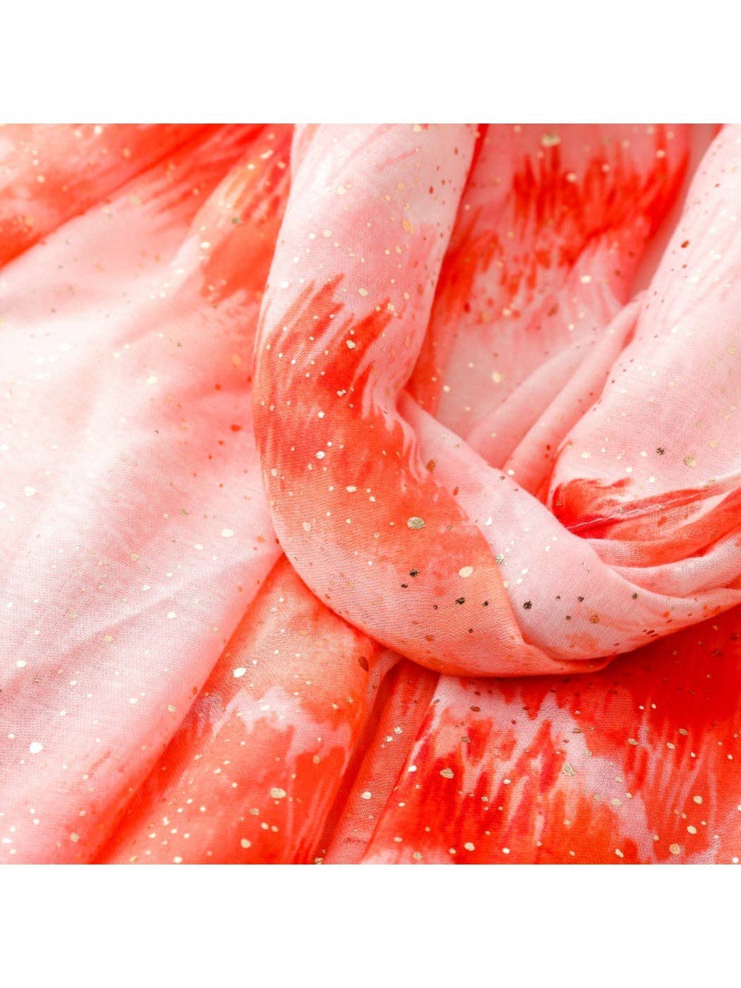 Scarvii - Gold Foil Gradient Scarf with Cloud Print