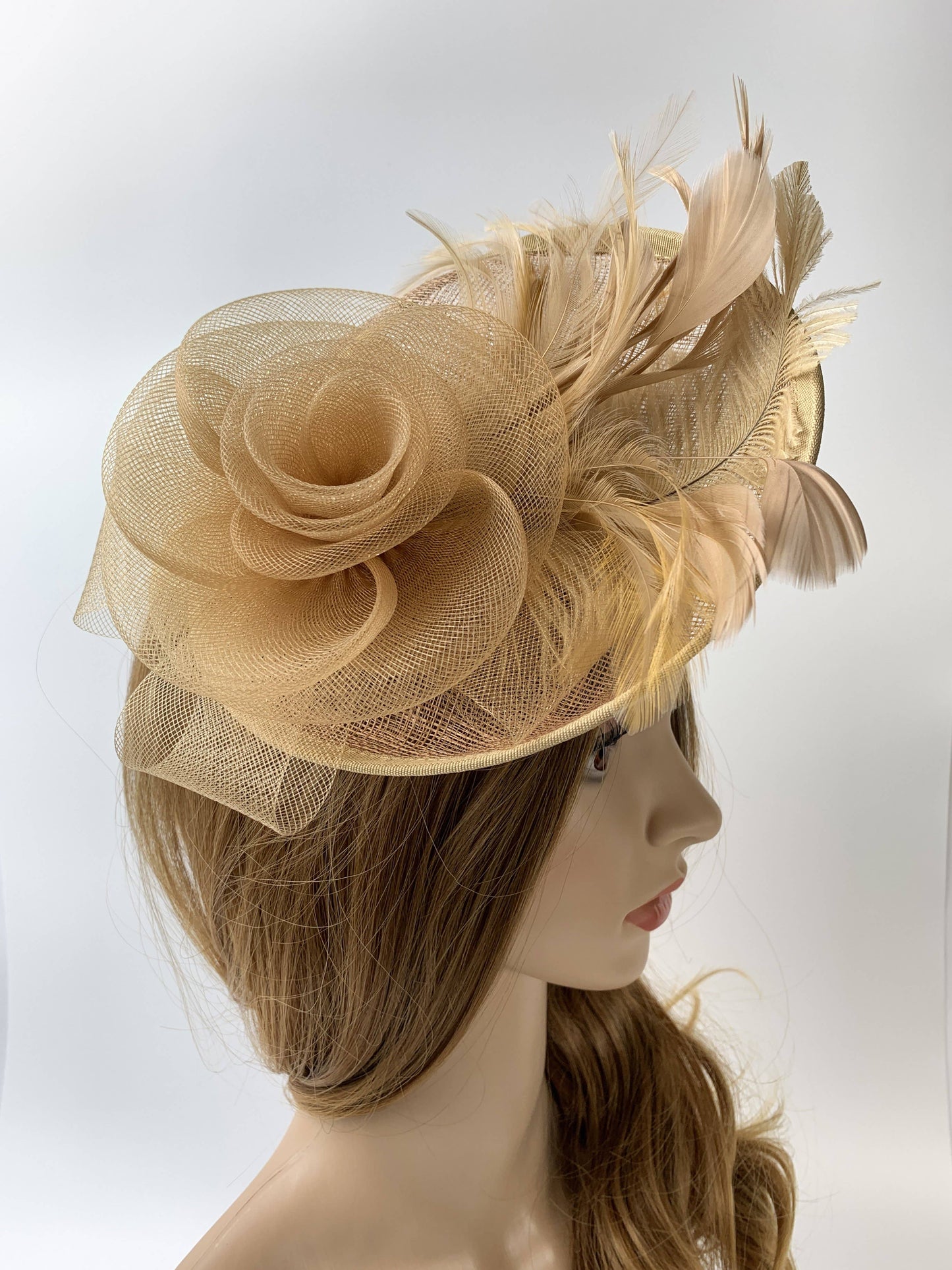 Derby Feather Hat Fascinator for Parties (11 Colors)