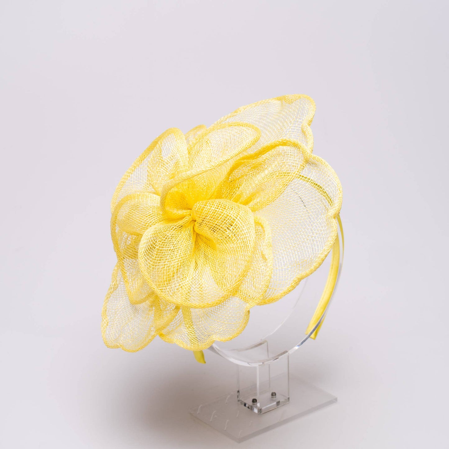 KaKyCo Sinamay Peony Pedal Narrow Headband Fascinator