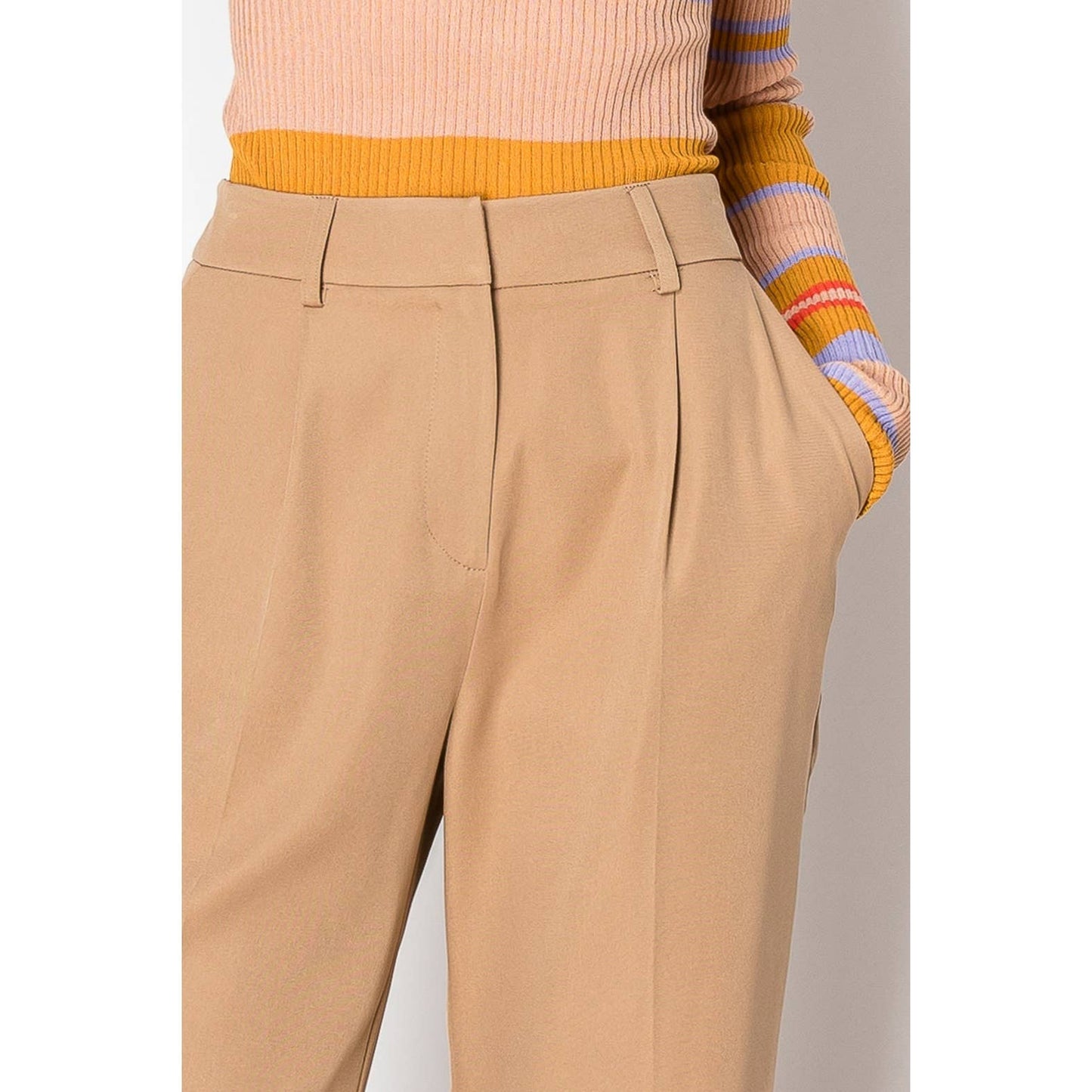 Skylar Rose Wide Leg Trousers Smocked Back PANTS
