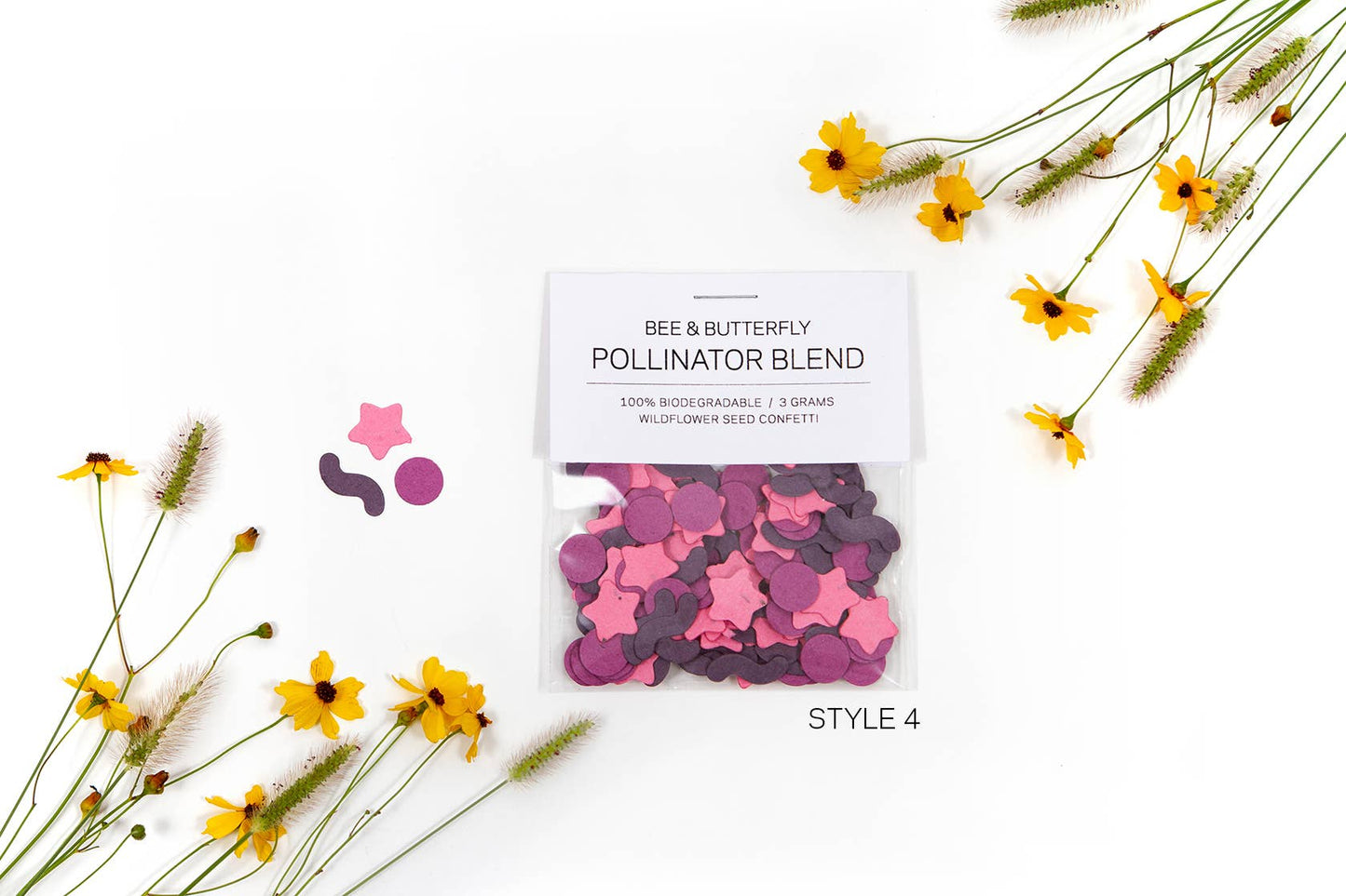 Studio 82 Die Cut Wildflower Seed Confetti multi colors