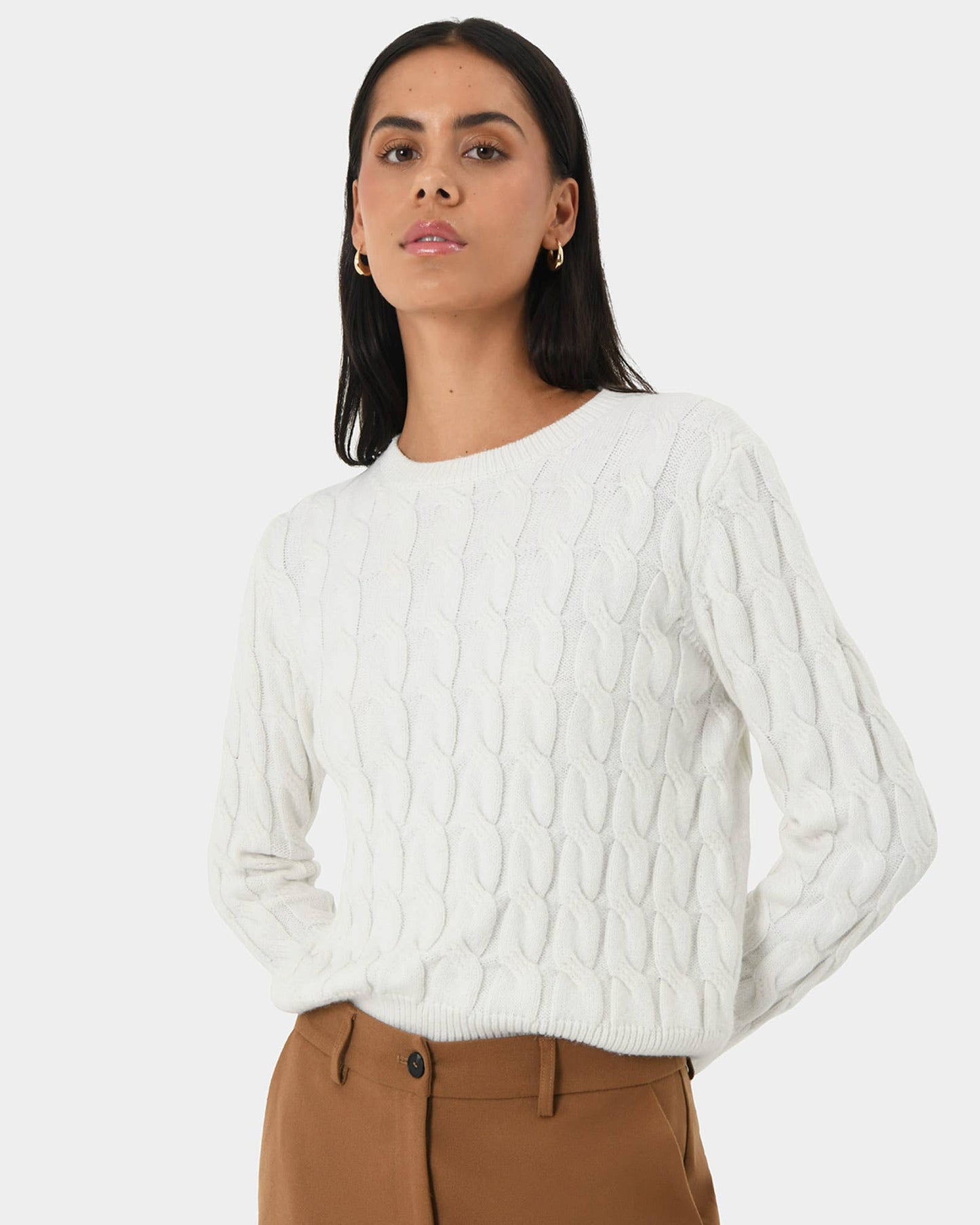 Forcast Women's Janna Cable Jumper