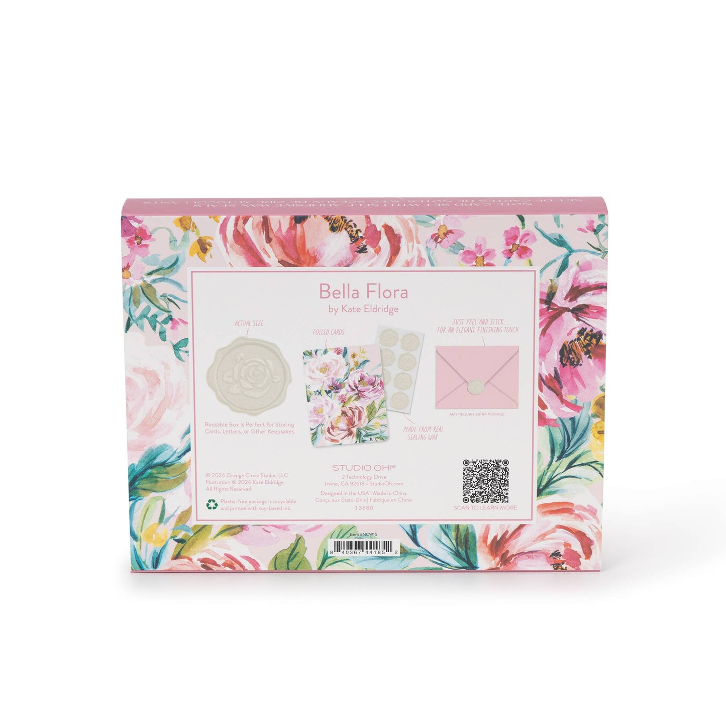 Studio Oh Bella Flora Studio Note Cards with Matching Wax Seals