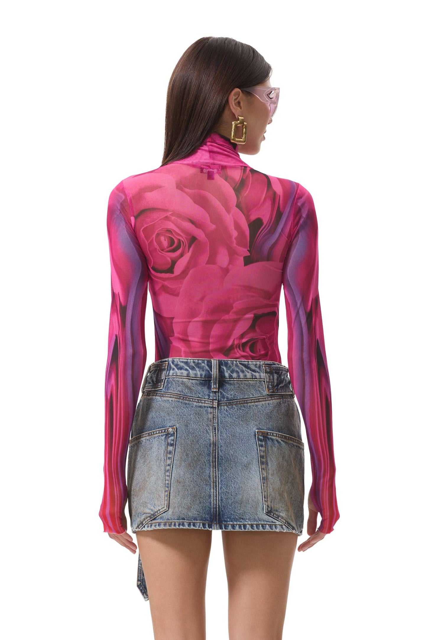 AFRM Zadie Top - Fuchsia Rose