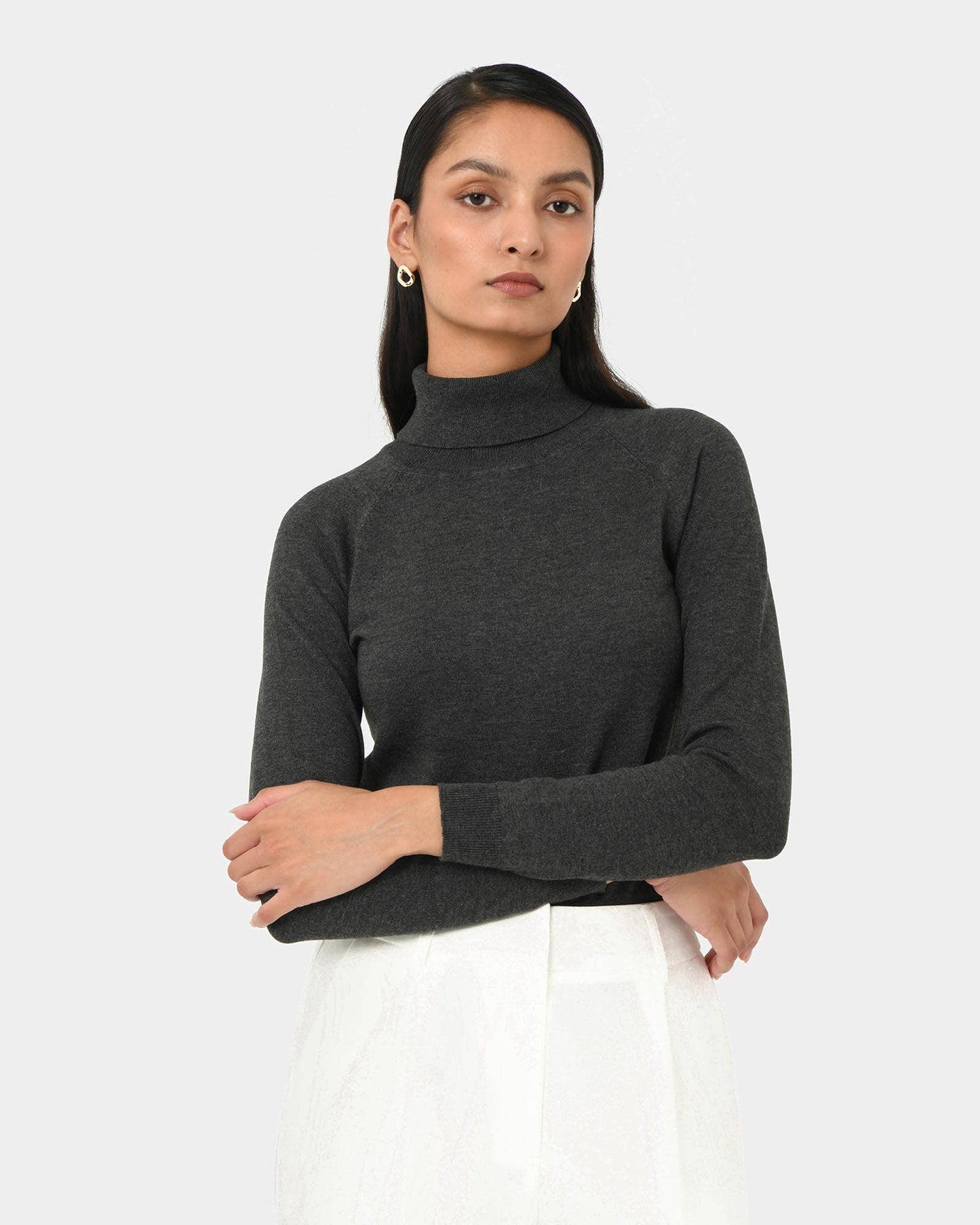 Forcast Women's Clarisse Turtleneck Sweater Jumper