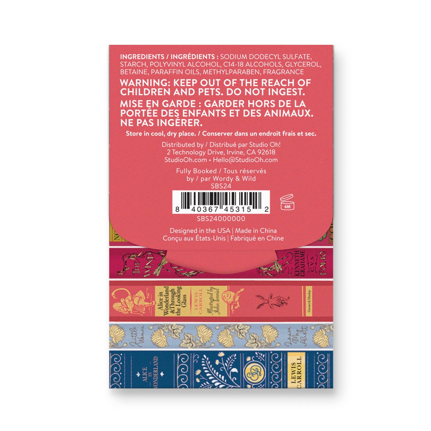 Studio Oh Fully Booked Single-Use Soap Sheets - Bookish