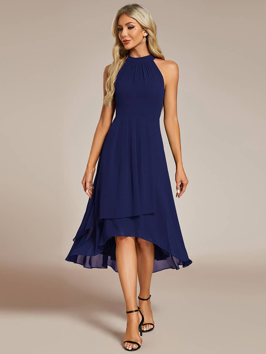 Ever Pretty Midi Lining Length fold stream Empire Waist Dresses