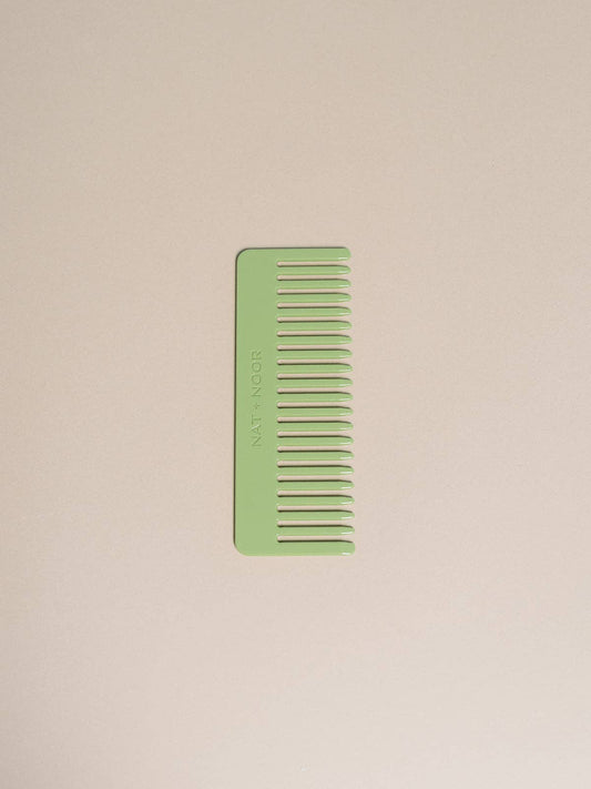Nat Hair Comb | Wide Toothed | Kiwi Green | Susatinable