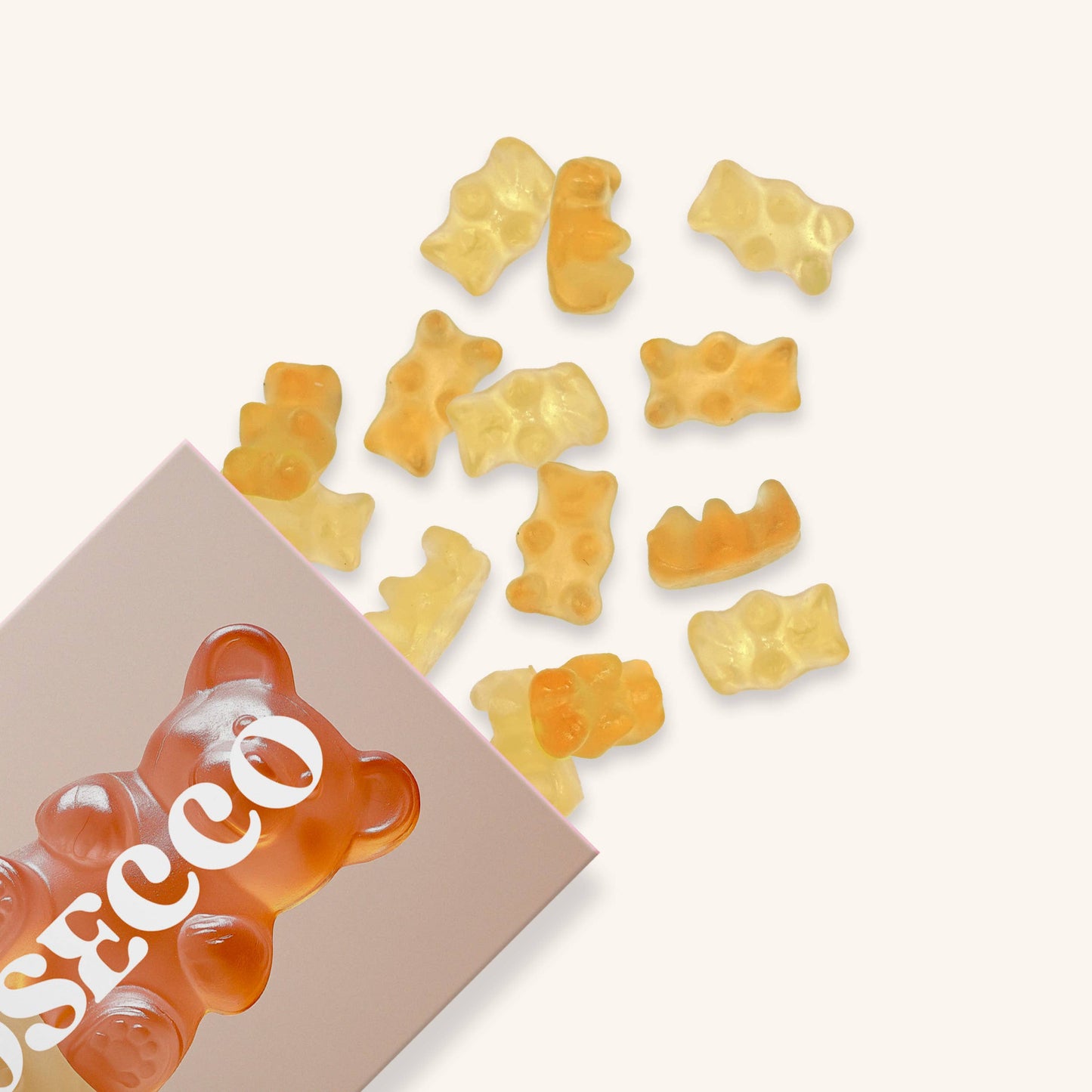 Vesper Bites Prosecco Bear Gummies, Chewy Candies, Alcohol-Free
