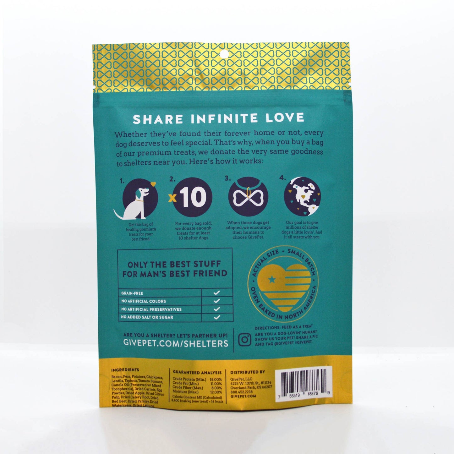 GivePet Breakfast All Day Dog 11oz. Baked Biscuit Treats