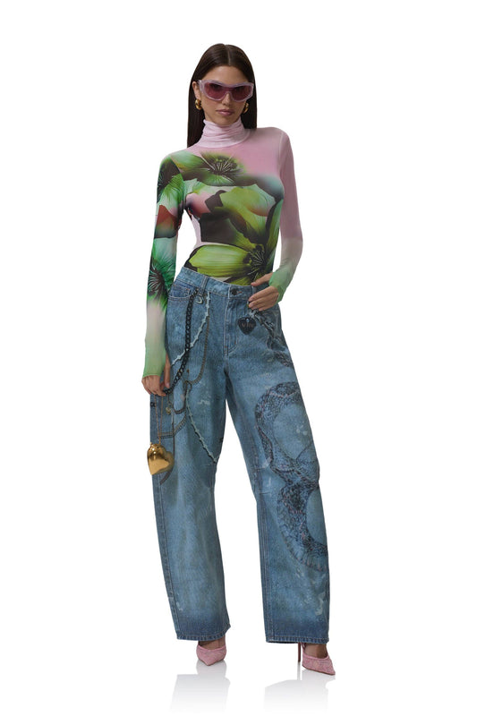 AFRM Zadie Top - Ombre Fleur