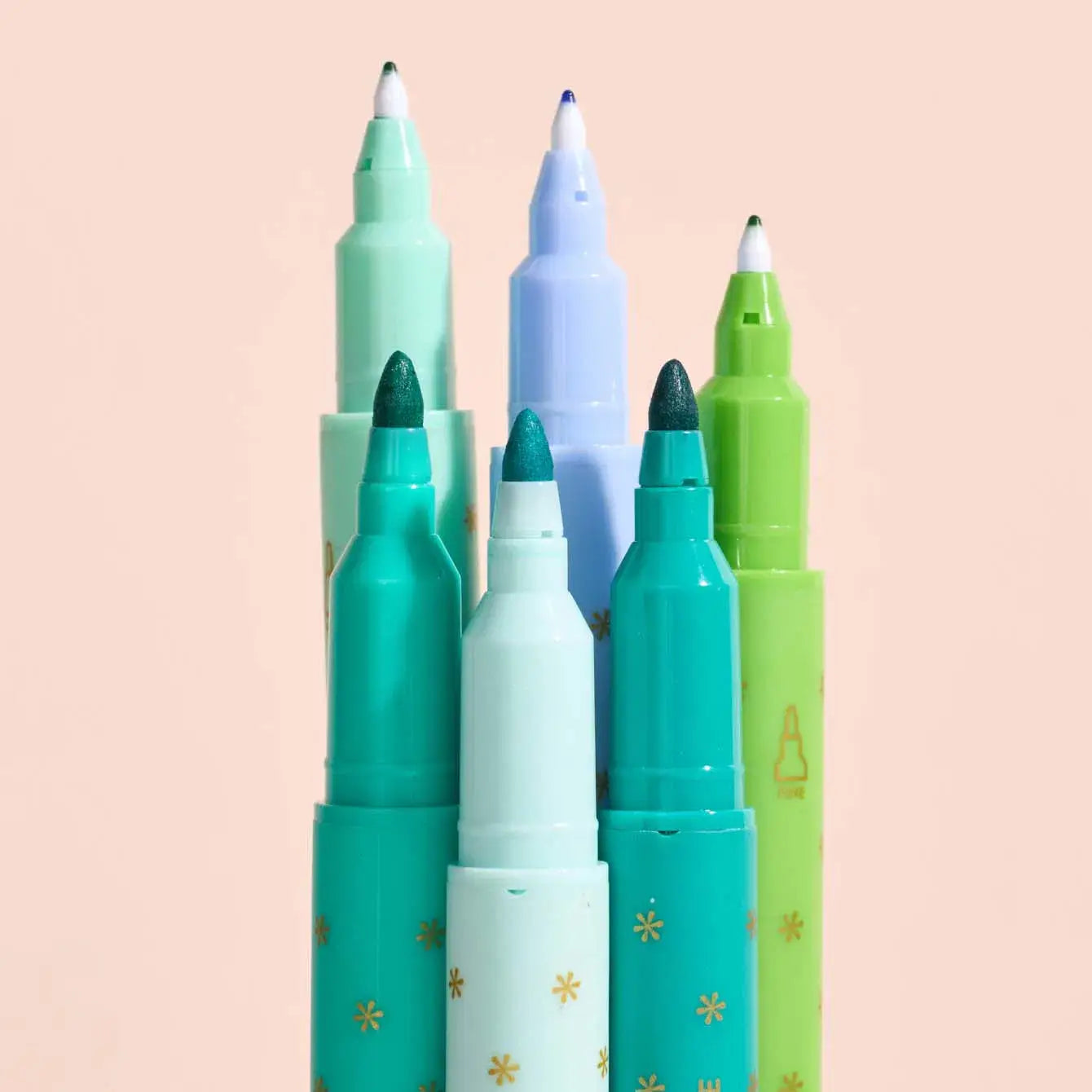 Erin Condren Classic Dual-Tip Markers 6-pack - Meadow
