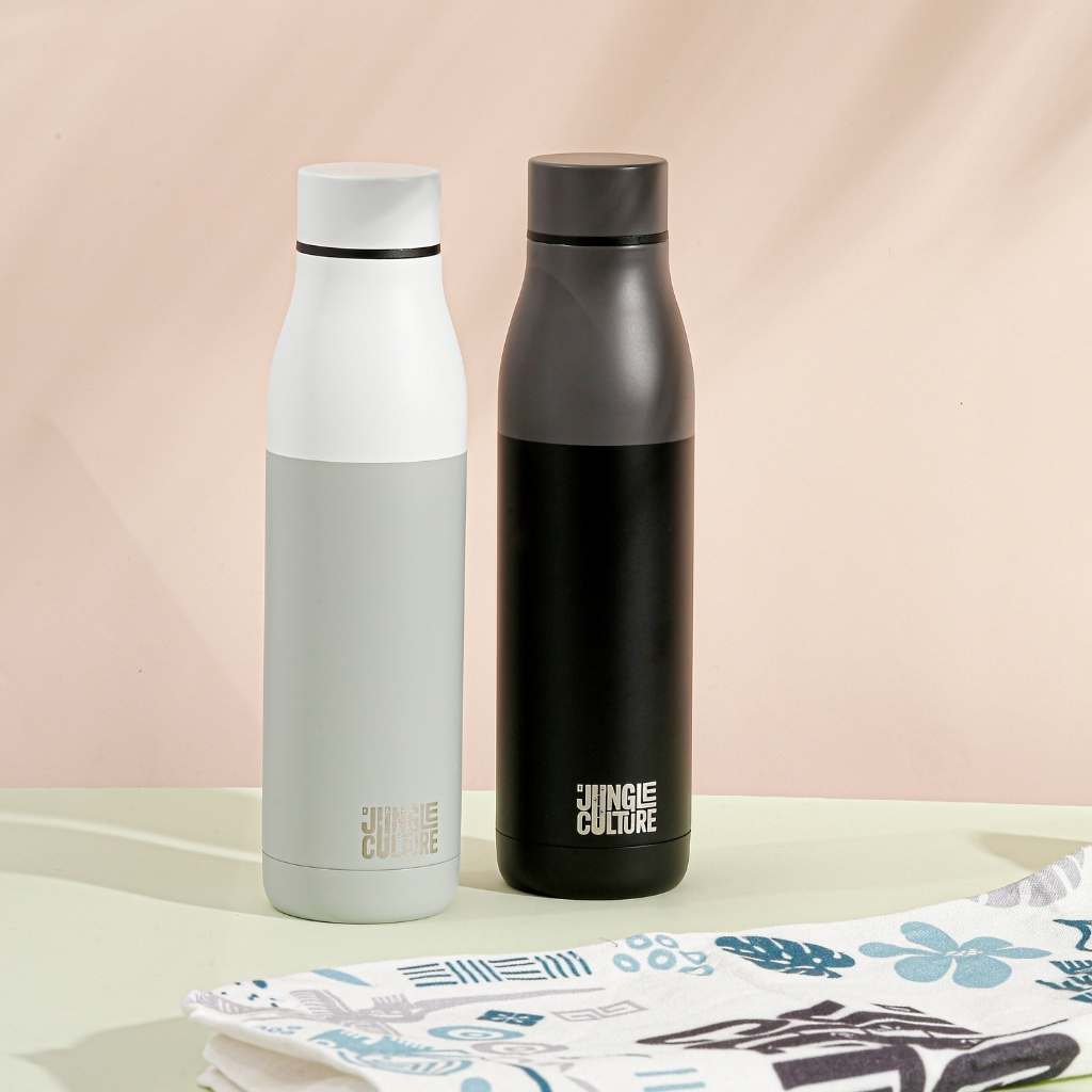 Jungle Reusable Stainless Steel Metal Water Bottles - 650ml