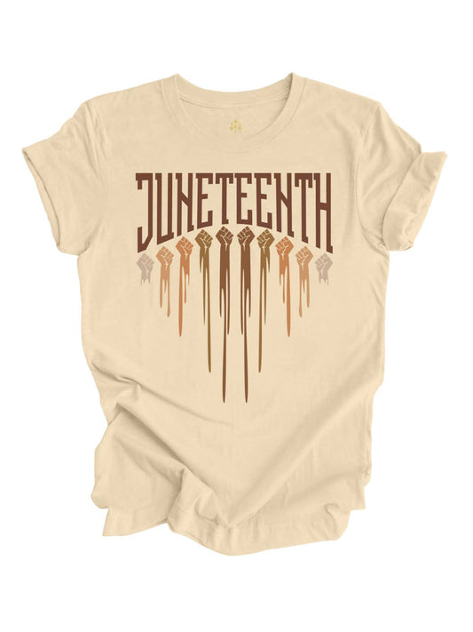Melanin' Fists Juneteenth Shirt for Adults