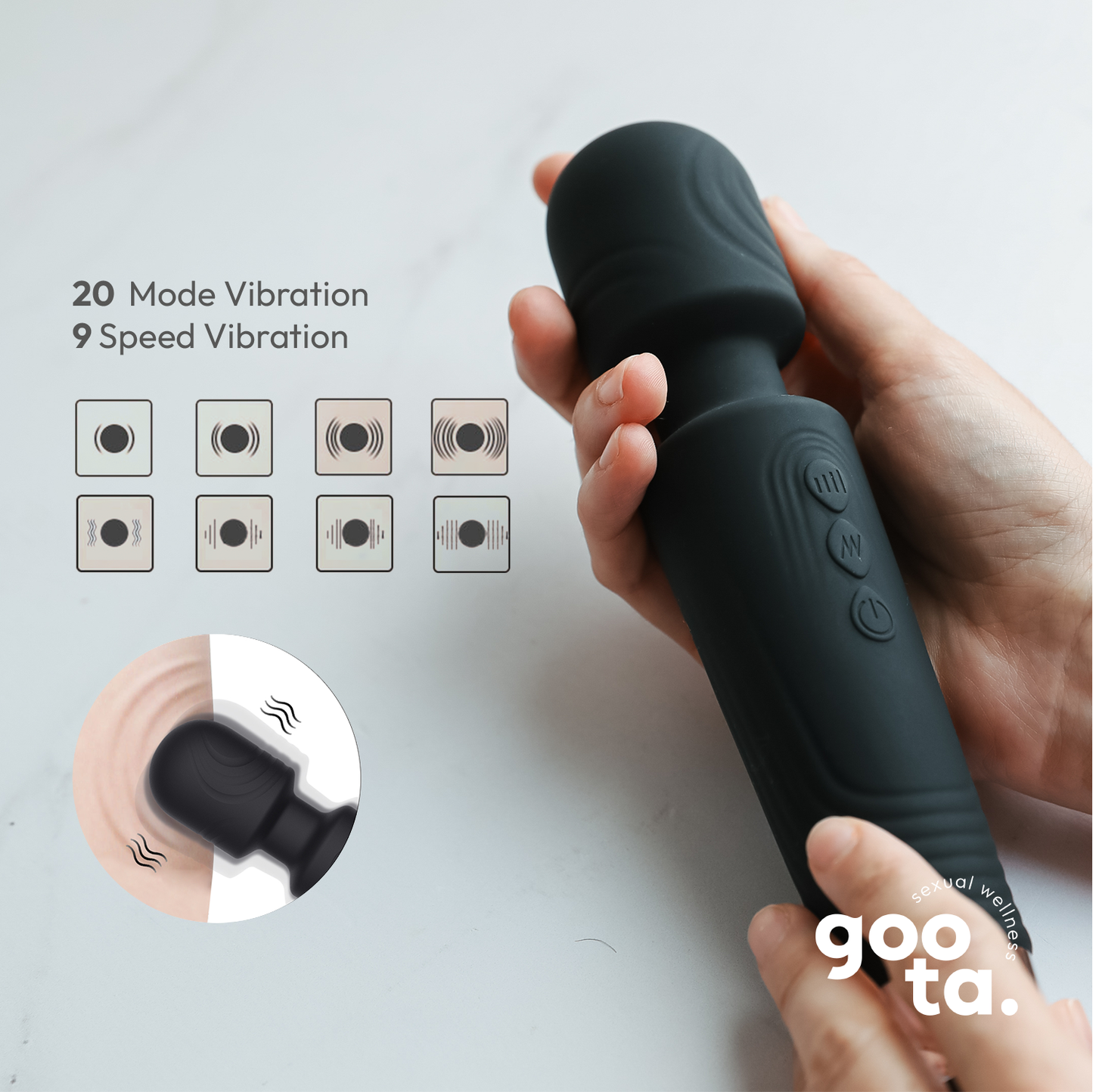 Goota Clitoris Stimulator, Wand Vibrators for Woman, Adult Toy