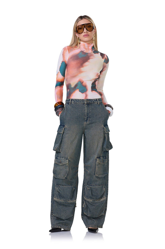 AFRM Zadie Top - Spice Watercolor