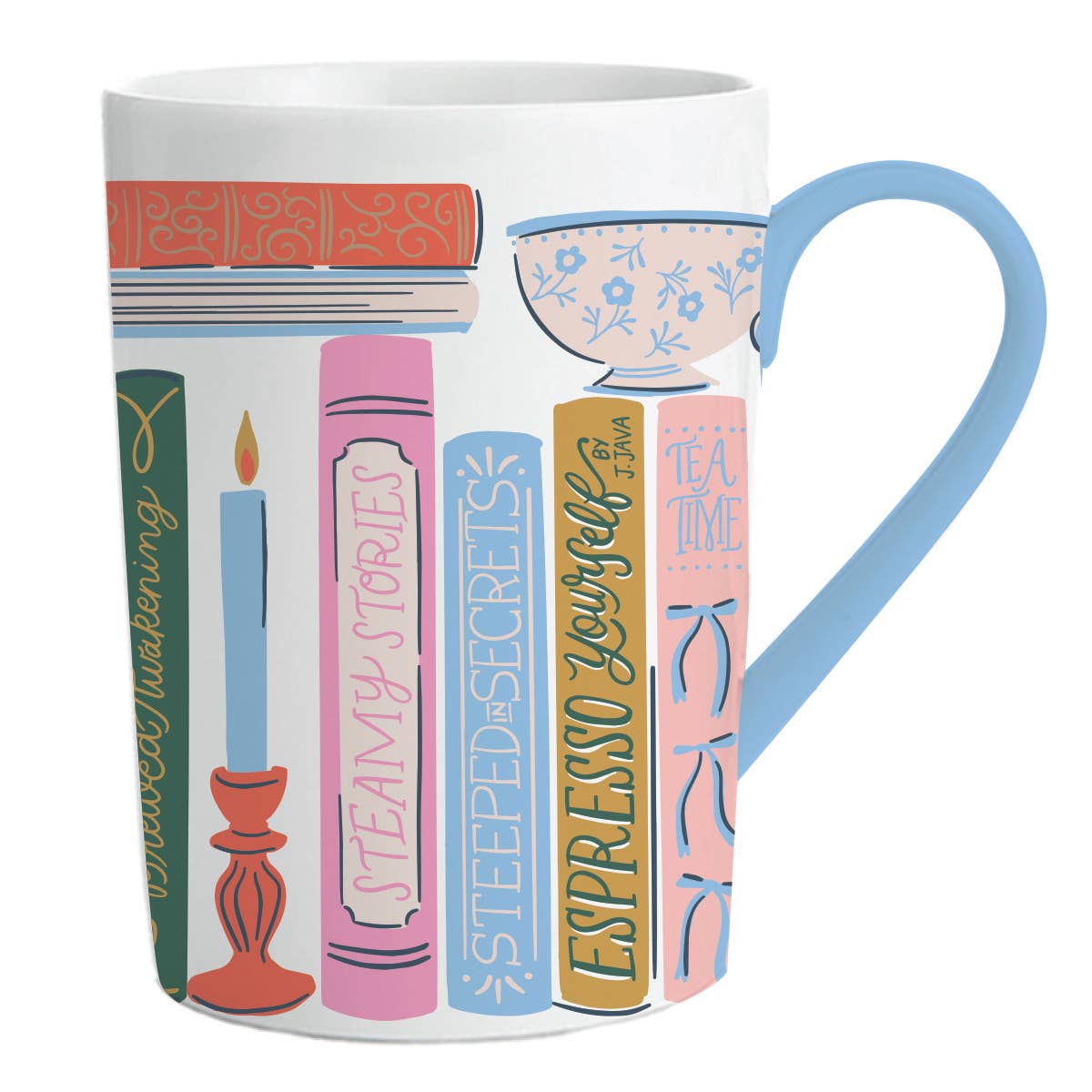 Soiree Sisters Ceramic Mug | Books and Coffee Ceramic Mug