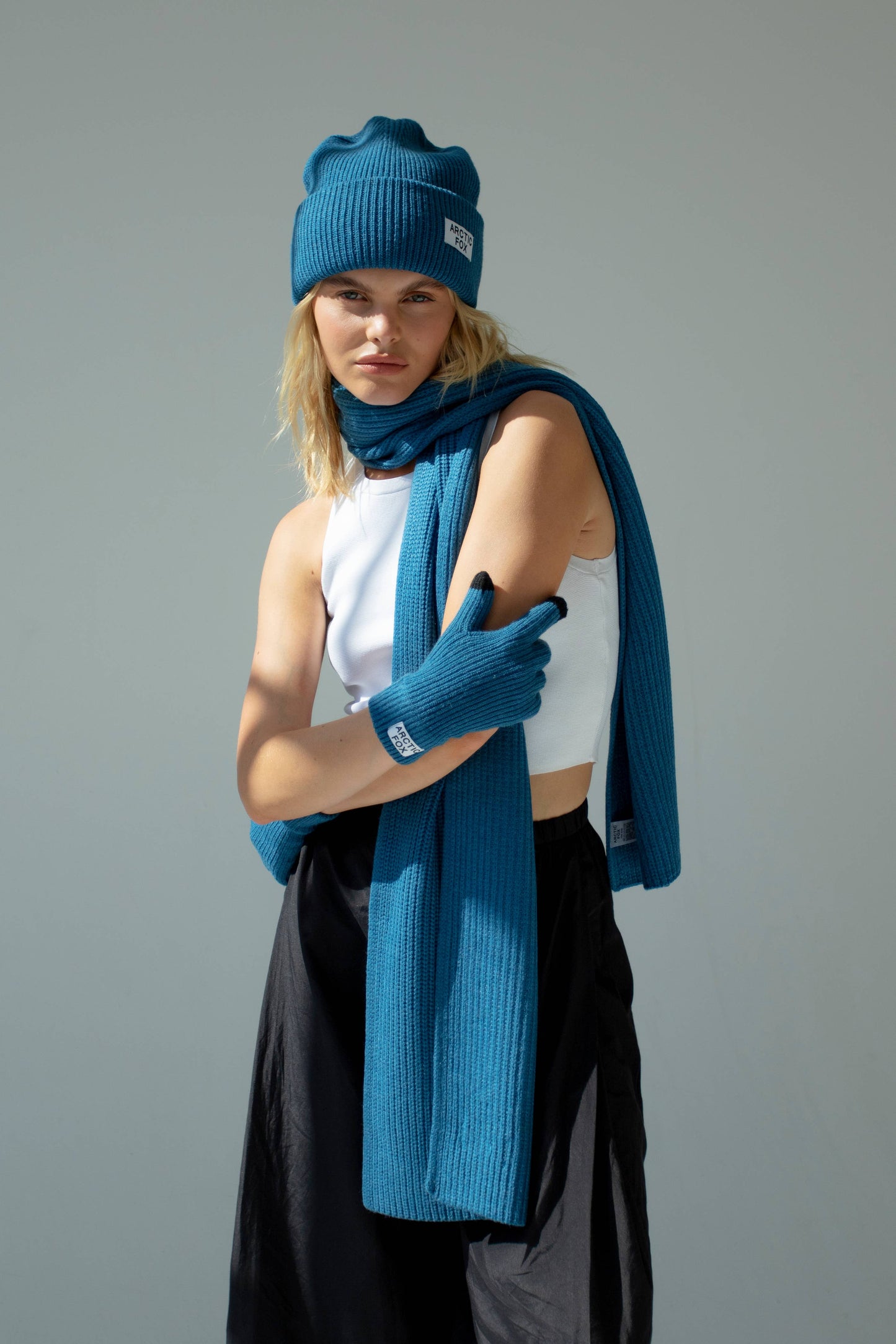 The Recycled Bottle Gloves - Ocean Blue - AW23