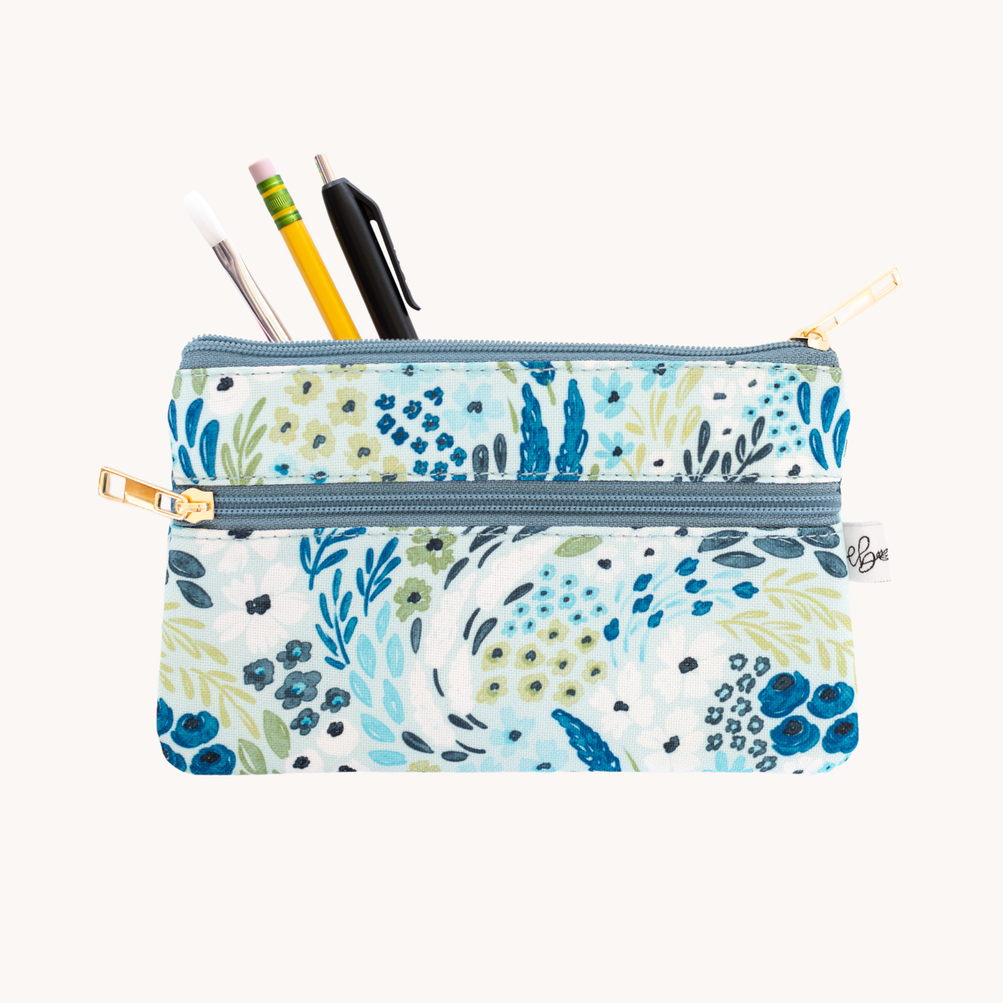 Elyse Waterfall Floral Pencil Pouch