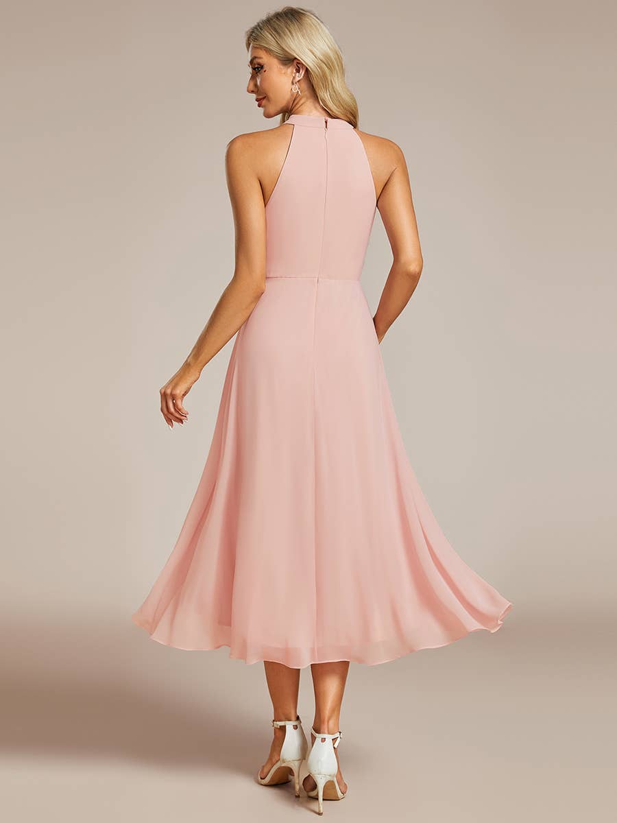Ever Pretty Midi Lining Length fold stream Empire Waist Dresses