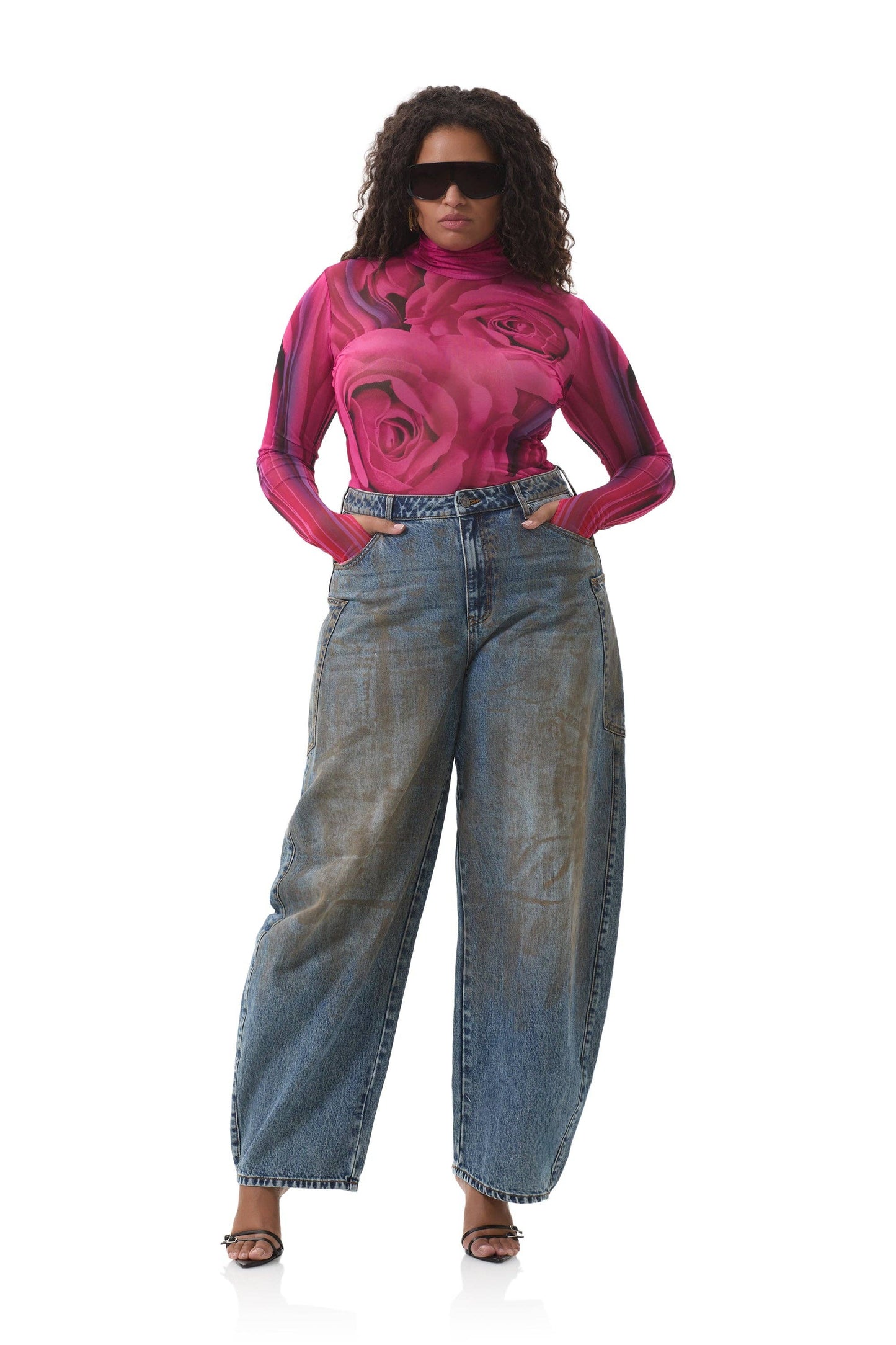 AFRM Zadie Top - Fuchsia Rose