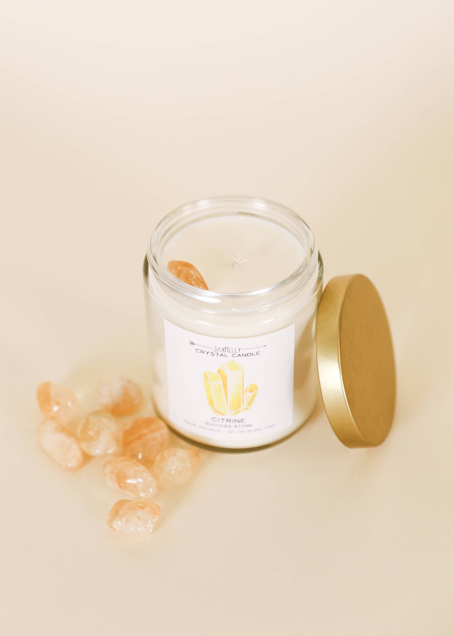Jax Crystal Candles - Citrine