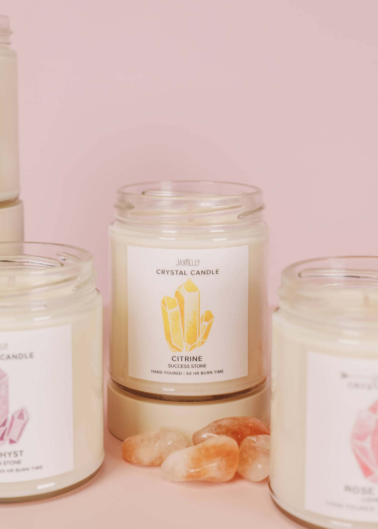Jax Crystal Candles - Citrine