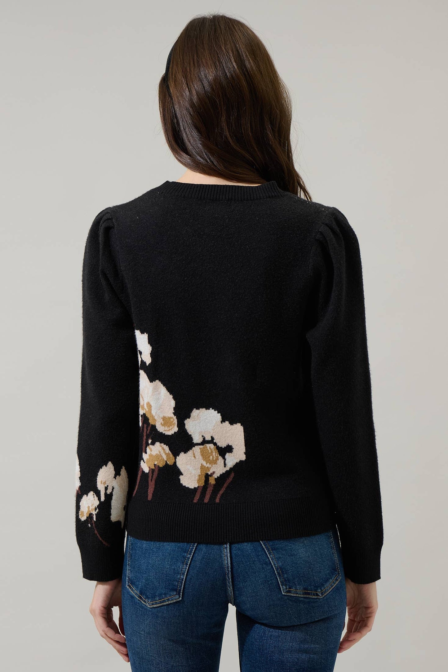 Sugar Nathalia Floral Long Sleeve Sweater