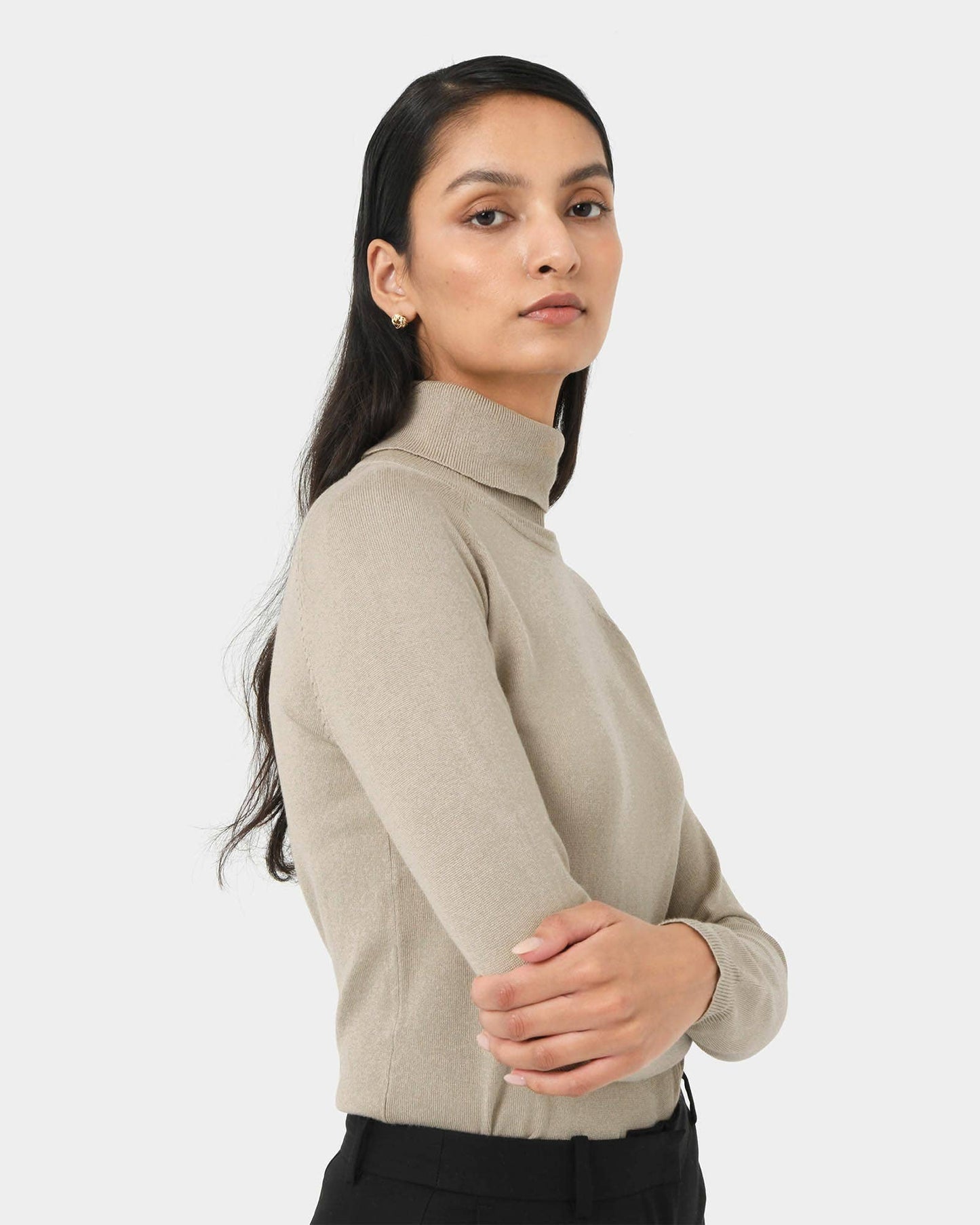 Forcast Women's Clarisse Turtleneck Sweater Jumper