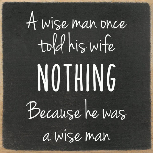 Wood Block A wise man