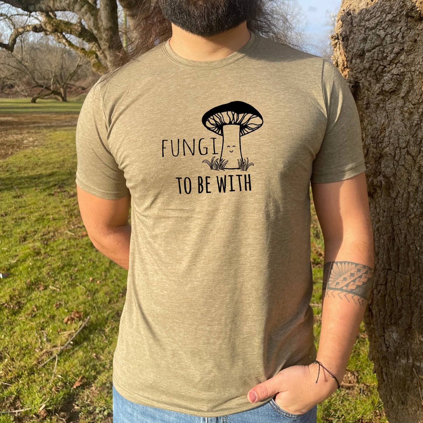 Moonlight Fungi To Be With - Funny Men's Tee - Father's Day, Gift