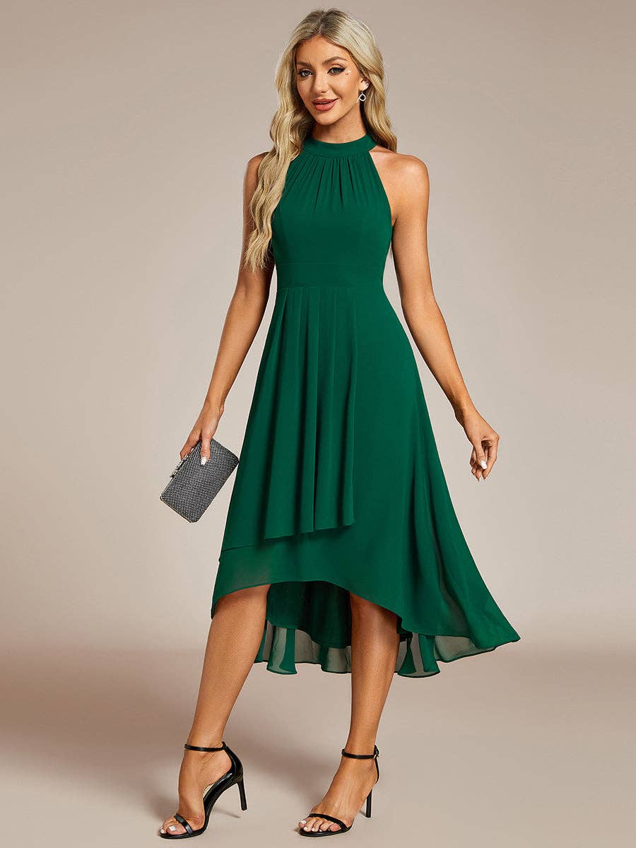 Ever Pretty Midi Lining Length fold stream Empire Waist Dresses