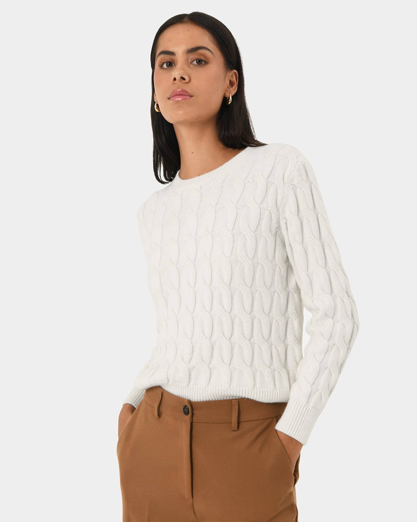 Forcast Women's Janna Cable Jumper